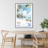 Hawaii Watercolor Art Print - Kitchen Wall Art - Portrait