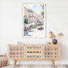 Lisbon Watercolor Art Print - Shelf - Portrait