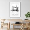 The Bean Chicago Art Print - Kitchen Wall Art - Portrait