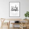 The Bean Chicago Art Print - Kitchen Wall Art - Portrait