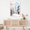 Tokyo Skytree Watercolor Art Print - Shelf - Portrait