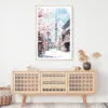 Tokyo Skytree Watercolor Art Print - Shelf - Portrait