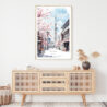 Tokyo Skytree Watercolor Art Print - Shelf - Portrait