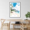 Tropical Kauai Watercolor Art Print - Kitchen Wall Art - Portrait