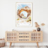 Arches National Park Watercolor Art Print - Shelf - Portrait