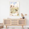 Arizona Watercolor Art Print - Shelf - Portrait