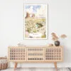 Arizona Watercolor Art Print - Shelf - Portrait