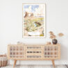 Arizona Watercolor Art Print - Shelf - Portrait