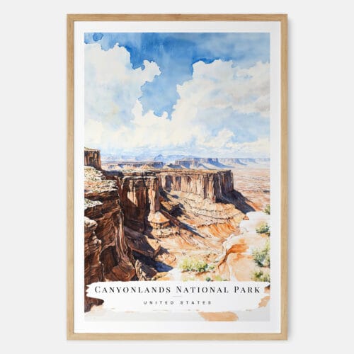 Canyonlands National Park Art Print - Main - Wood Frame
