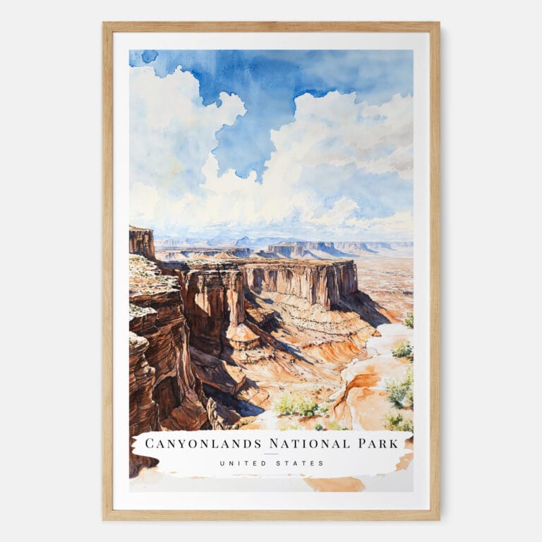 Canyonlands National Park Art Print - Main - Wood Frame