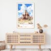 Capitol Reef National Park Watercolor Art Print - Shelf - Portrait