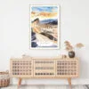Death Valley National Park Watercolor Art Print - Shelf - Portrait