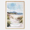 Donegal Coast Watercolor Art Print - Main - Wood Frame