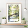 Everglades National Park Watercolor Art Print on shelf