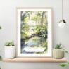Everglades National Park Watercolor Art Print on shelf