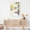 Florida Everglades Watercolor Art Print - Shelf - Portrait