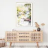 Florida Everglades Watercolor Art Print - Shelf - Portrait