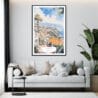 Framed Funchal Portugal Watercolor Wall Art - Living Room - Portrait