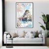 Framed Osaka Japan Watercolor Wall Art - Living Room - Portrait