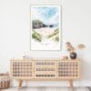 Inishowen Ireland Watercolor Art Print - Shelf - Portrait