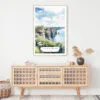 Ireland Cliffs of Moher Watercolor Art Print - Shelf - Portrait