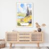 Isle of Skye Watercolor Art Print - Shelf - Portrait