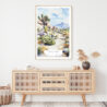 Joshua Tree Watercolor Art Print - Shelf - Portrait