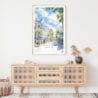 Key West Florida Watercolor Art Print - Shelf - Portrait
