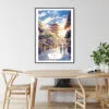 Kyoto Japan Watercolor Art Print - Kitchen Wall Art - Portrait