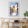 Kyoto Japan Watercolor Art Print - Kitchen Wall Art - Portrait