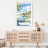 Lake Windermere Lake District Watercolor Art Print - Shelf - Portrait