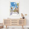 Las Vegas Watercolor Art Print - Shelf - Portrait
