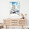 London Tower Bridge Watercolor Art Print - Shelf - Portrait
