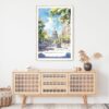 Madison Wisconsin Capital Building Watercolor Art Print - Shelf - Portrait