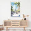 Madison Wisconsin Capital Building Watercolor Art Print - Shelf - Portrait