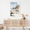 Olympic National Park Rialto Beach Watercolor Art Print - Shelf - Portrait