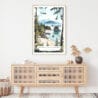 Olympic National Park Watercolor Art Print - Shelf - Portrait