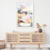 Oregon Coast Watercolor Art Print - Shelf - Portrait