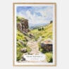 Peak District Watercolor Art Print - Main - Wood Frame
