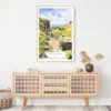 Peak District Watercolor Art Print - Shelf - Portrait