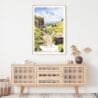 Peak District Watercolor Art Print - Shelf - Portrait