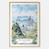 Rio De Janeiro Watercolor Art Print - Main - Wood Frame