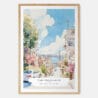 San Francisco Lombard Street Watercolor Art Print - Main - Wood Frame