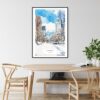 Sapporo Watercolor Art Print - Kitchen Wall Art - Portrait