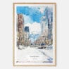 Sapporo Watercolor Art Print - Main - Wood Frame