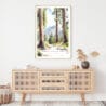 Sequoia National Park Watercolor Art Print - Shelf - Portrait