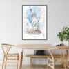 Statue of Liberty Watercolor Art Print - Kitchen Wall Art - Portrait