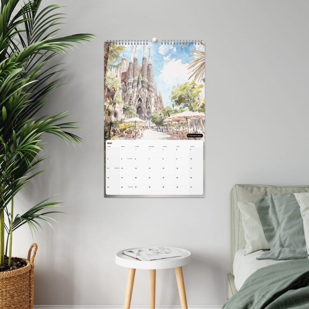 2025 Wall Calendar - Travel - Bucket list - Bedroom 2025 Wall Calendar - Travel - Bucket list - Bedroom