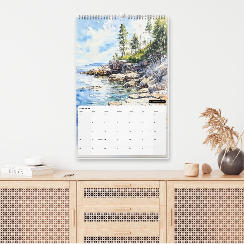 2025 Wall Calendar - US National Parks - Shelf 2025 Wall Calendar - US National Parks - Shelf