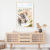 Badlands National Park Watercolor Art Print - Shelf - Portrait